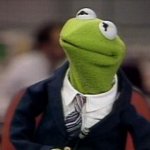 Well dressed Kermit the Frog