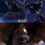 Optimus Primal Dad Joke Beast Wars S1 | I passed a cabinet maker's truck. And? Its side said "Counter Fitters." | image tagged in optimus primal dad joke beast wars s1 | made w/ Imgflip meme maker
