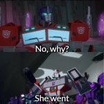 Megatron Dad Joke Cyberverse | Did you hear about the fourtune-teller's vacation? No, why? She went to Palm Beach! | image tagged in megatron dad joke cyberverse | made w/ Imgflip meme maker