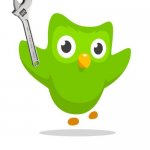 run | PRACTICE YOUR FRENCH; OR ELSE I WILL HIT YOU WITH A WRENCH | image tagged in duolingo | made w/ Imgflip meme maker
