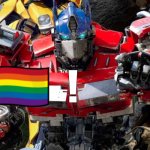 optimus points at lgbtq person template