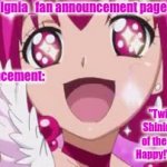 Ignia_fan announcement page. Precure version meme