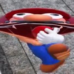 SMG4 Mario Screaming GIF Template