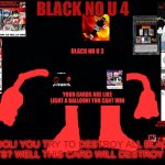 Black No U 4