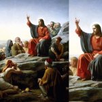 JESUS PREACHING, 2 PANEL