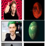 10 upvotes for part 2 | IF YOUTUBERS WERE CELESTIAL BODIES | image tagged in grid | made w/ Imgflip meme maker
