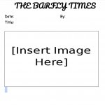 The Barfly times News Template template