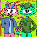 flippy and kitty drawn by cartoongoat