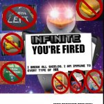 Infinite You're Fired meme