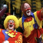 Circus Clowns Laughing