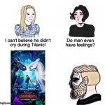The ending of HTTYD 3 hit me hard | image tagged in chad crying | made w/ Imgflip meme maker