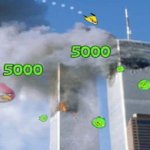 angry birds destroying twin towers