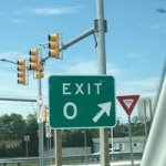 Exit 0 Sign