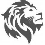 Conservative Party lion logo grayscale