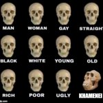 Khamenei | KHAMENEI | image tagged in idiot skull | made w/ Imgflip meme maker