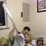 Giant Spoon Cocoa Pebbles | TEACHER: TODAY I'LL BE TEACHING YOU HOW TO
 EAT CEREAL
TEACHER'S PET: | image tagged in giant spoon cocoa pebbles | made w/ Imgflip meme maker