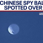 Chinese spy balloon meme