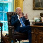 Joe Biden in the Oval Office