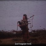 Sad bagpipe toot