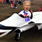 Biden in thunderbird jet