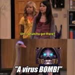 Rylanor playing it cool... | "A virus BOMB!" | image tagged in whatcha got there,warhammer40k,bomb | made w/ Imgflip meme maker