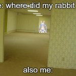 pekora in the backrooms | me: where did my rabbit go also me: | image tagged in the backrooms,hololive | made w/ Imgflip meme maker