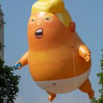 Trump baby balloon meme