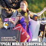 ShoppingAddict | A TYPICAL WHALE'S SHOPPING DAY | image tagged in shoppingaddict | made w/ Imgflip meme maker