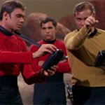 Kirk and a few redshirts meme