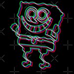 glitchy spongebob