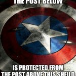 Post below shield meme