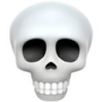 Iphone skull emoji meme