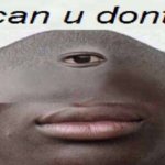 new tamplate | image tagged in can u dont,meme,cursed image | made w/ Imgflip meme maker