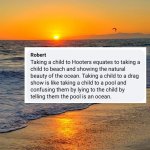 Taking a child to Hooters