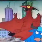 Homer Simpson/Paul Bunyan and Babe vs Rodan GIF Template