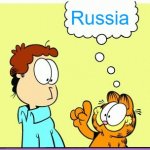 Garfield comic vacation | then we can shake Vladimir Putin's hand; Russia | image tagged in garfield comic vacation,slavic,putin | made w/ Imgflip meme maker