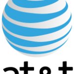 AT&T logo with transparency