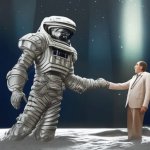 Slobama shakes hands with MoonMan