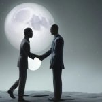 Slobama shakes hands with MoonMan