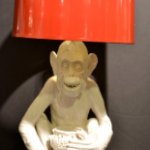 Weird Lamp With Surprised Anime Old Man