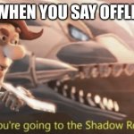 Looks like you’re going to the shadow realm jimbo | PARENTS WHEN YOU SAY OFFLINE GAMES | image tagged in looks like you re going to the shadow realm jimbo | made w/ Imgflip meme maker