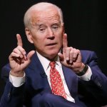 Joe Biden fingers pointing up