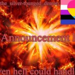 The silver tounged demons announcement temp(made by polystyrene)