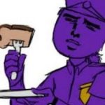 purple guy toast
