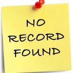 No record found post it