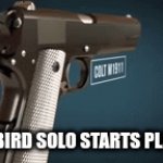 *Free Bird Solo Starts Playing* | *FREE BIRD SOLO STARTS PLAYING* | image tagged in gifs,gun | made w/ Imgflip video-to-gif maker