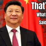 thats what xi said