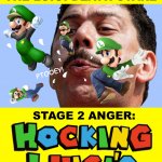 Stage 2 Anger Hocking Luigis' Meme template