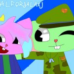 flippy x kitty drawn by jal/bli