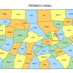 Pennsylvania map template